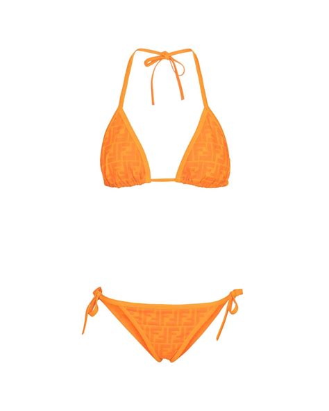 fendi swim suit|fendi bikini orange.